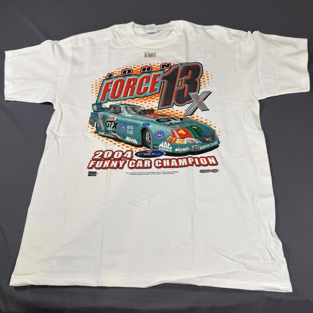 13x Champ NHRA Racing John Force Funny Car Men's Large